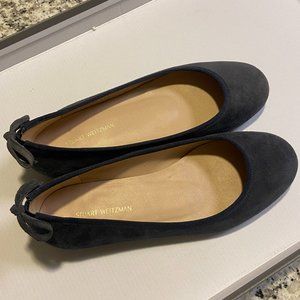 Stuart Weitzman EU36/US6 suede ballet flats navy blue